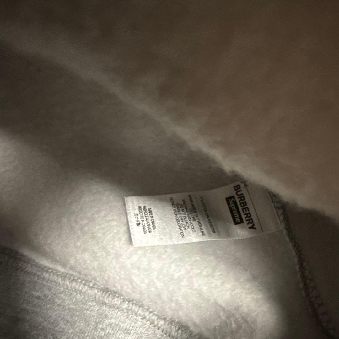 トップス Supreme Burberry Box Logo Hooded M