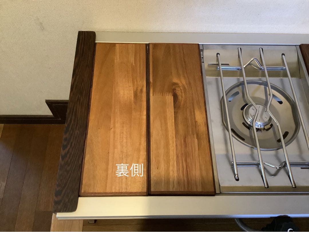 IGTテーブル天板 ハーフユニット2枚 ヘキサゴン128ウォールナット