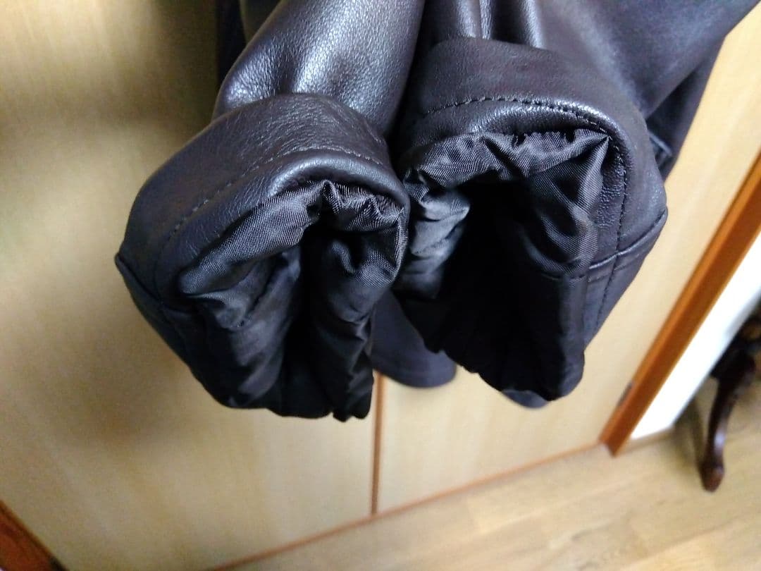 Paul Smith ラムレザー コート 中綿入り ステンカラーMブラウン美品