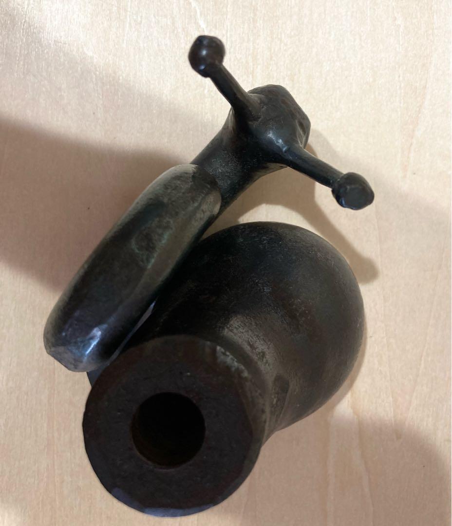 作者不詳 ○鉄のカタツムリのお洒落なペン立て○