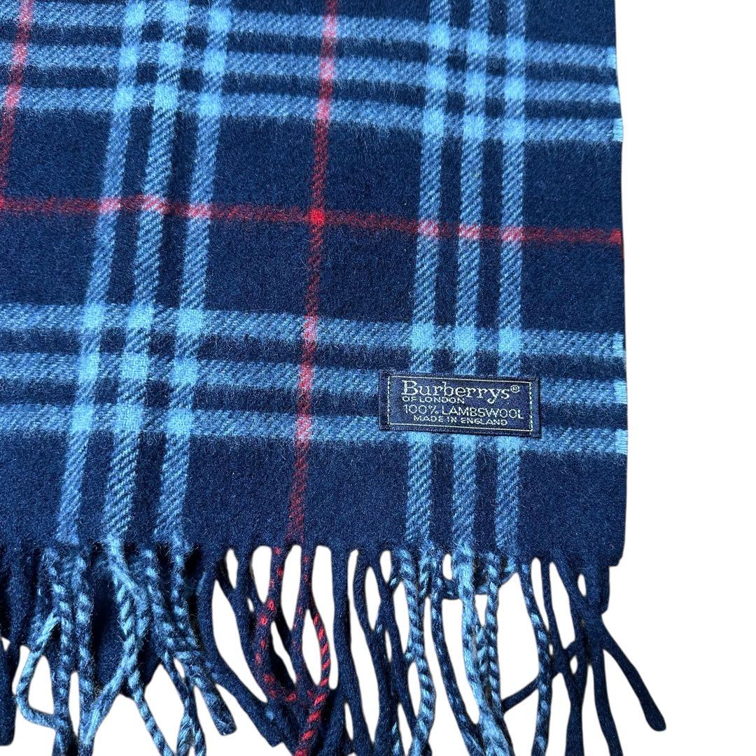 美品 Burberry カシミア100% ノバチェック マフラー イングランド製