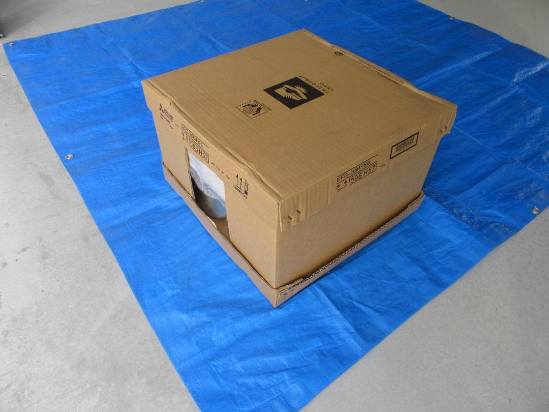 三菱業務用有圧換気扇 給気形 30cm メッシュタイプ 100V 電動シャッター