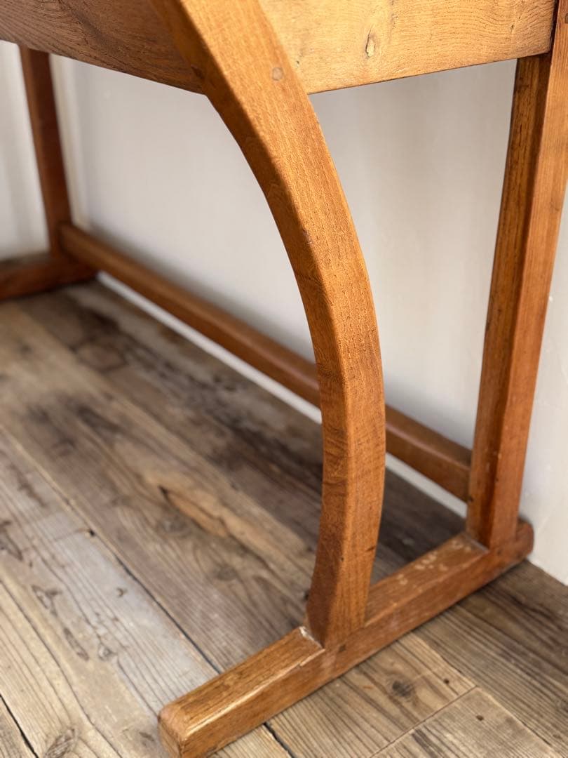 1900s初期フランスアンティーク 2人掛け スクールデスク