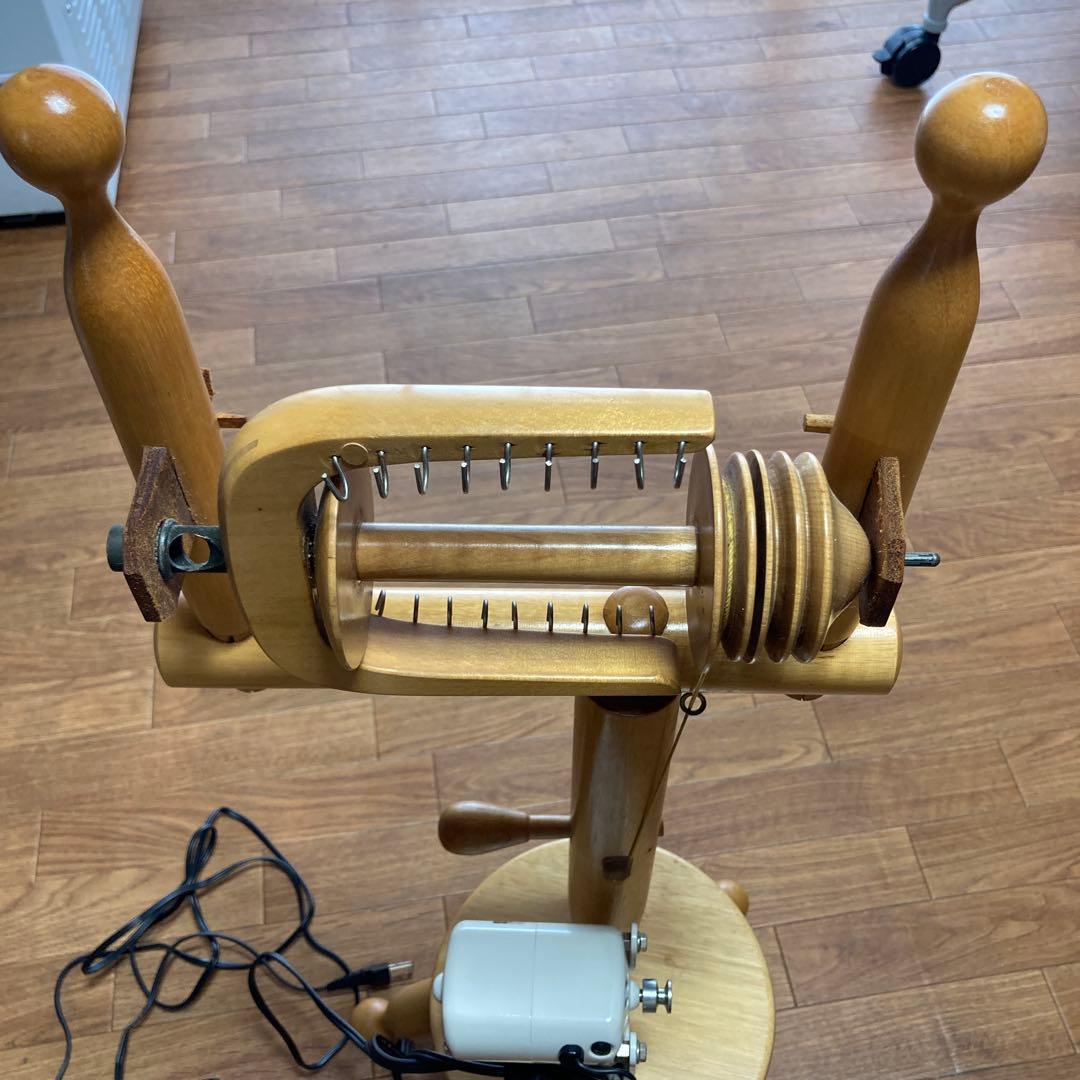 電動紡ぎ車　東京手織機　紡毛機