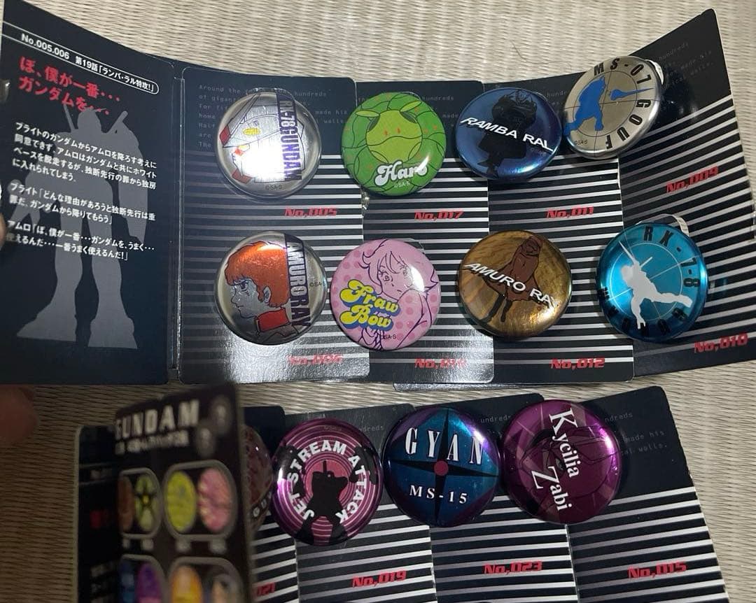 レア！　機動戦士ガンダム　缶バッジ　ガンダム第二弾33個　アムロ　シャア