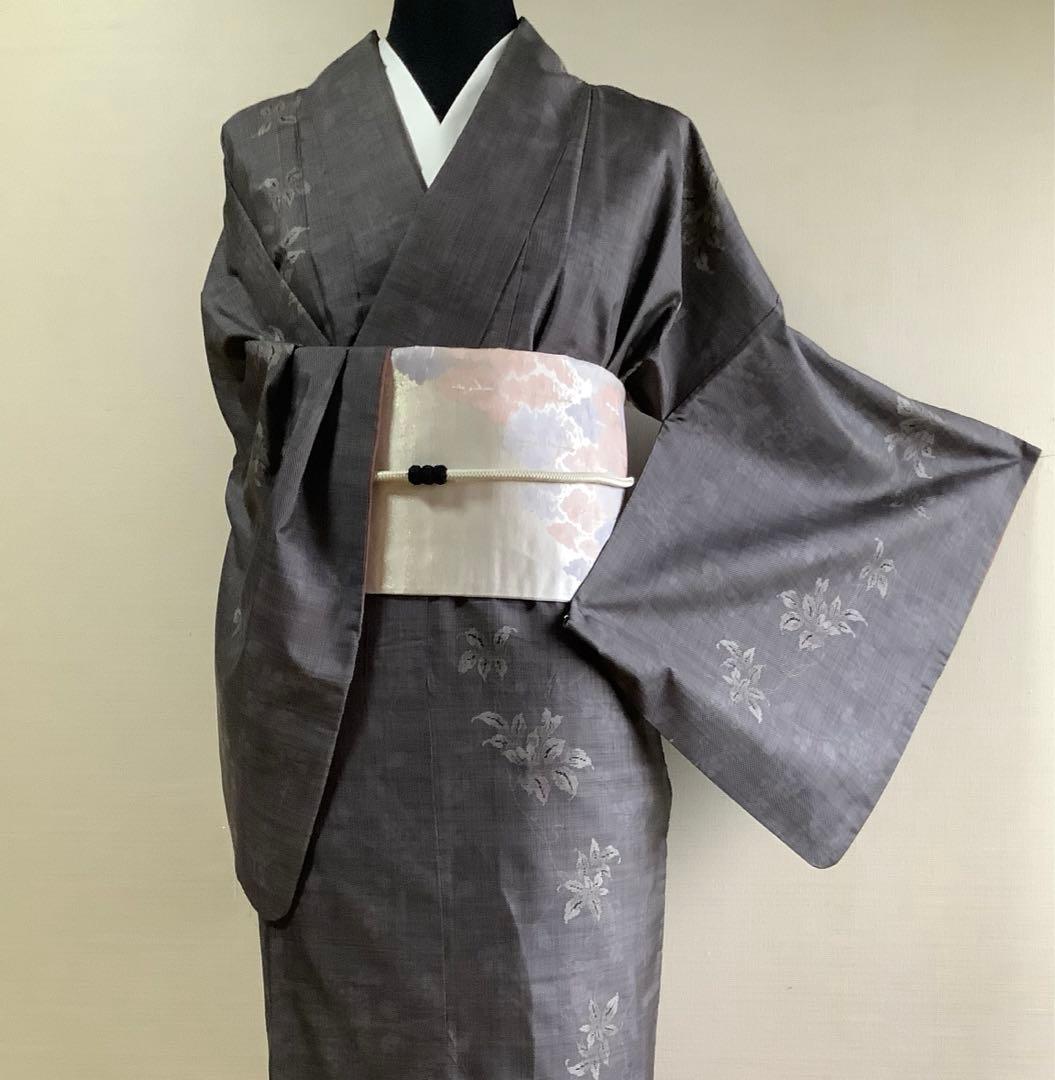 正絹訪問着泥大島紬9マルキ( 訪問着、留袖、袋帯なども出品)⑦