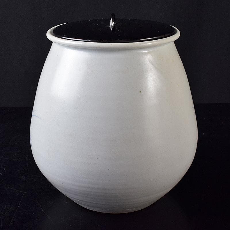 銀杏の木 様専用 安東五作 樊川窯 青華 花文 水指 共箱 M R8709B