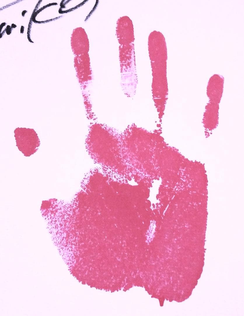 馬場ふみか 直筆サイン 手形入り 色紙