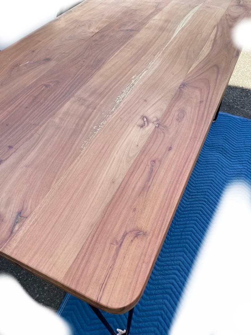 天然木　ウッド　ダイニングテーブル　アイアン