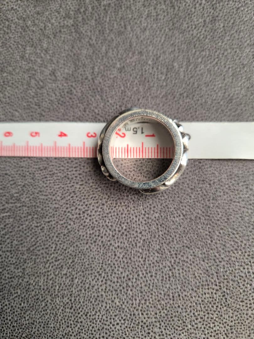 クロムハーツのダブルナローヴァインバンドリング（シルバー