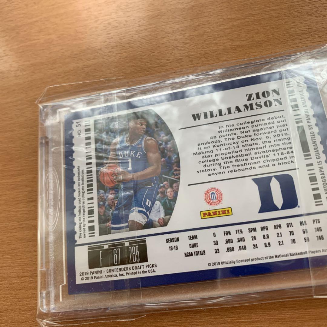 zion williamson AUTO ザイオン ウィリアムソン 5枚限定