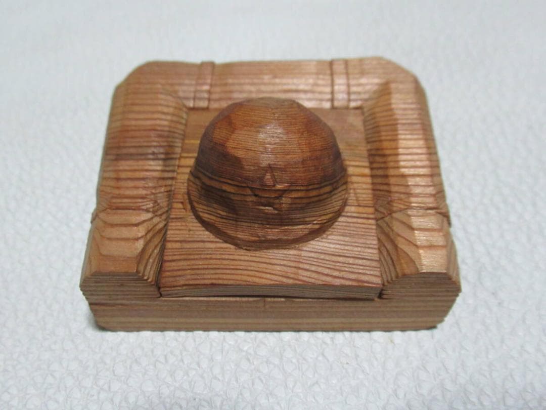 極希少1940年頃◇木彫名工 平安永田一行作『支那事変従軍記念』鉄