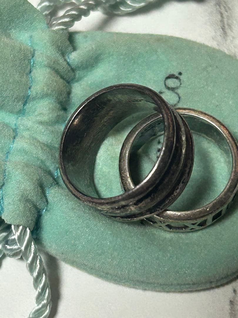 中*吉様 ティファニー 指輪 シルバーリング 13号 16号 詳細不明