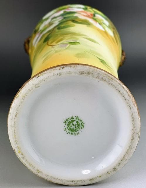 超大型・訳アリ】オールドノリタケ 約31．5㎝ 花紋盛上げ花瓶