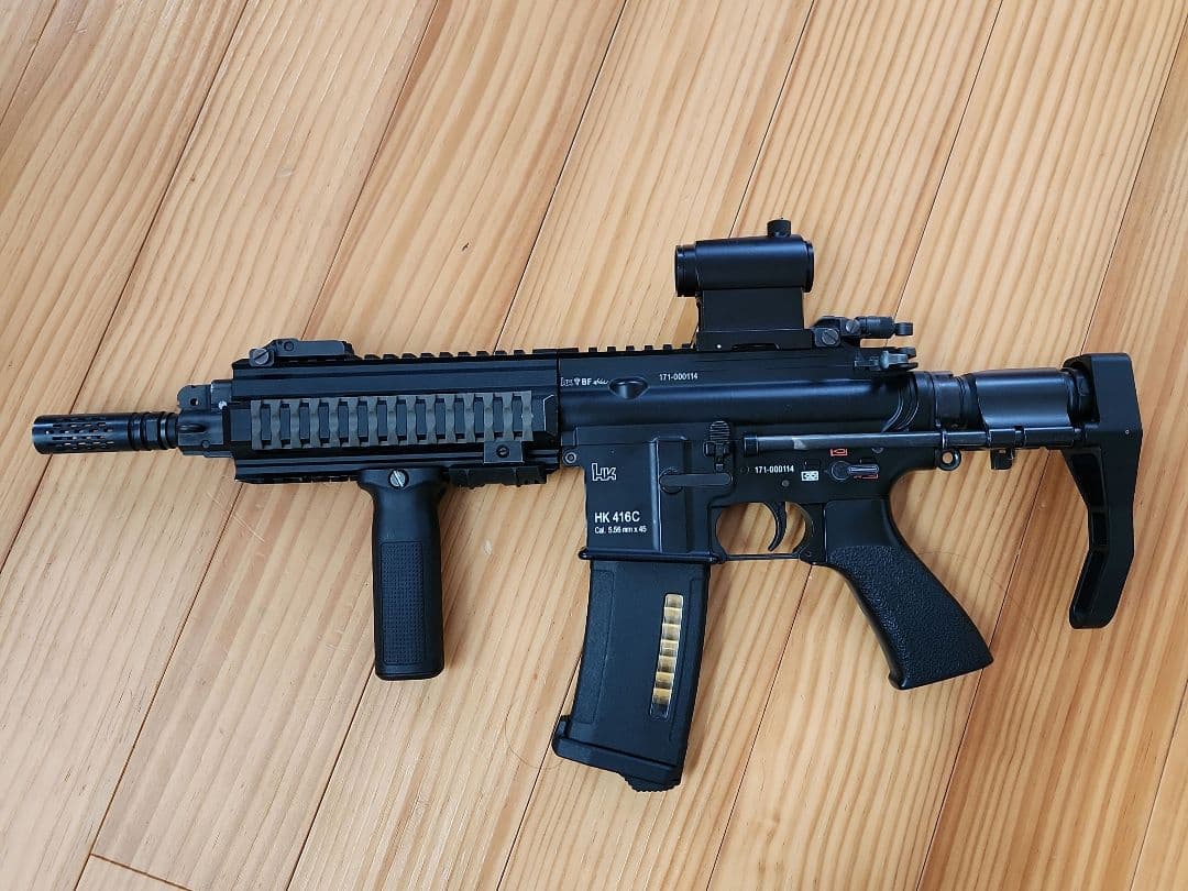 HK417 次世代電動ガン スペアマガジン2個 バッテリー付属