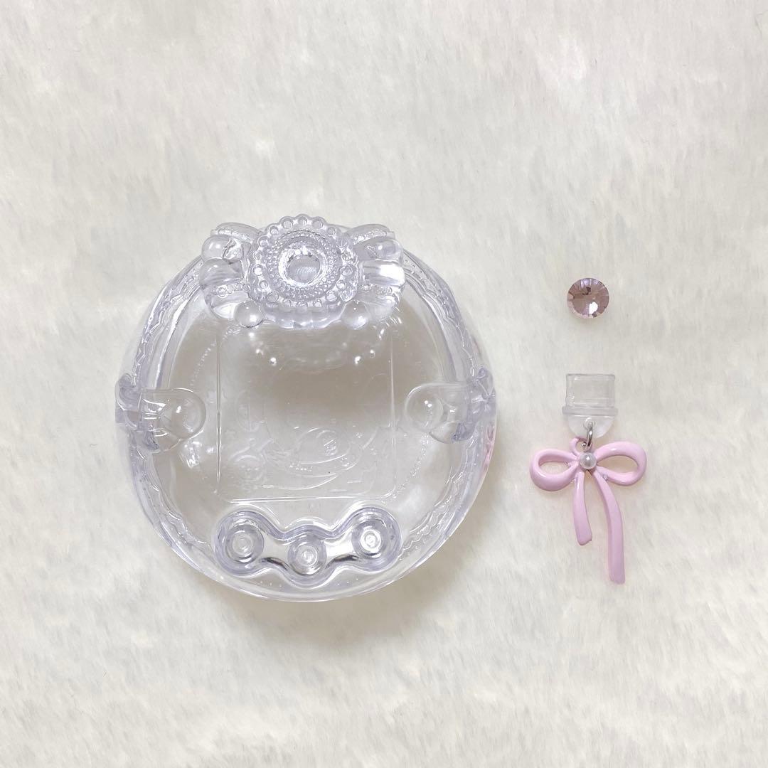 【値下げ対応可】初期傷あり　たまごっちユニクリアケース　カバー　リボン付き