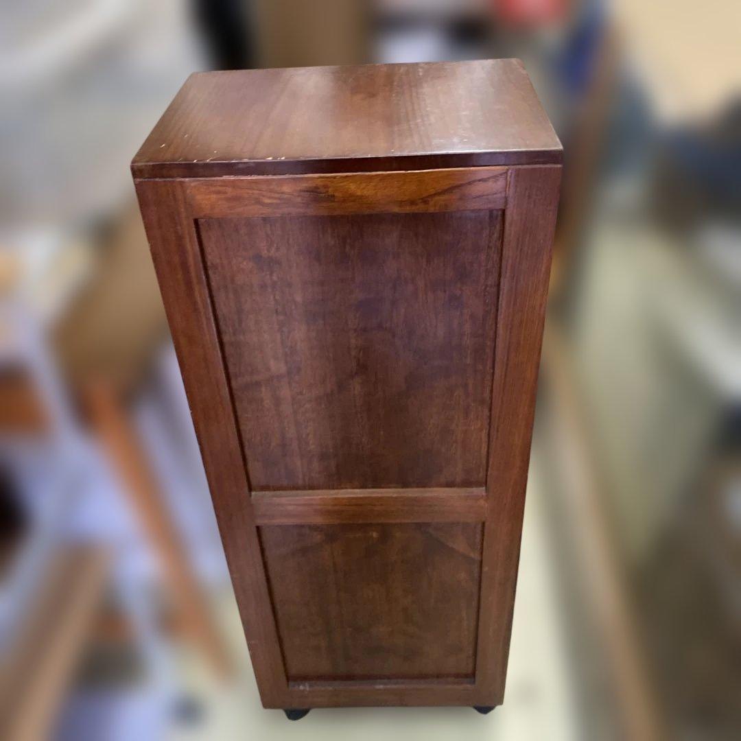 木製 書類棚 箪笥 タンス レトロ コロ付き G7821