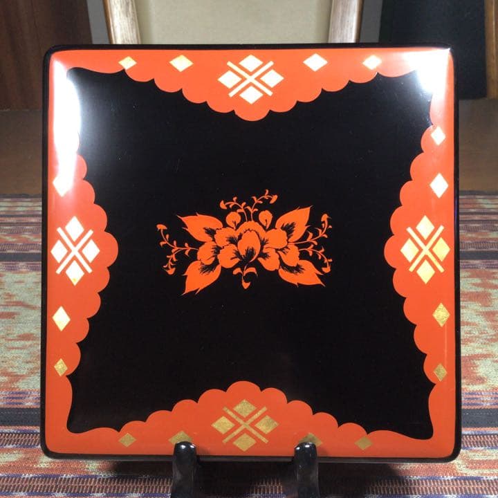 秀衡塗 丸三漆器 『牡丹重』 6.5寸 重箱