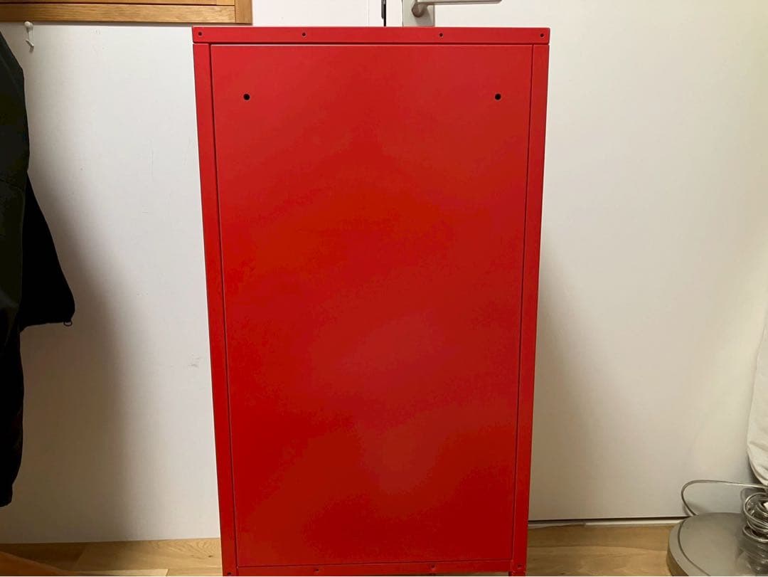 早い者勝❗IKEA キャビネット LIXHULT リックスフルト 廃盤 レッド赤