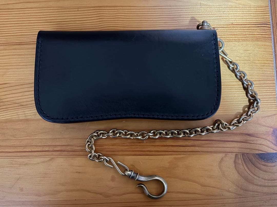 god fish 手縫い　トラッカーウォレット　革蛸　亀太郎　ブッテーロ