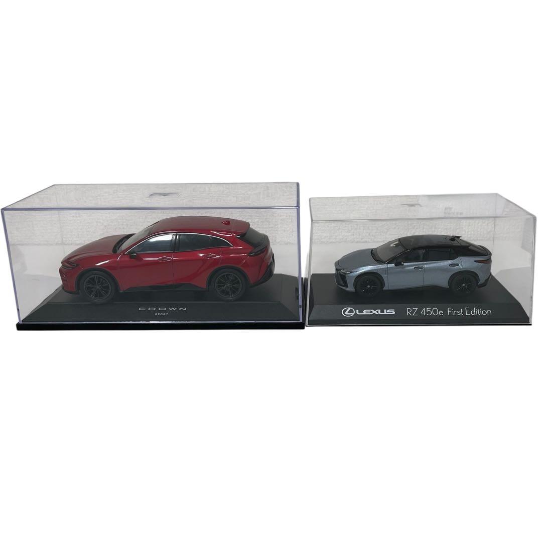 【2台セット】ミニカー　クラウン スポーツ ・レクサスRZ450e