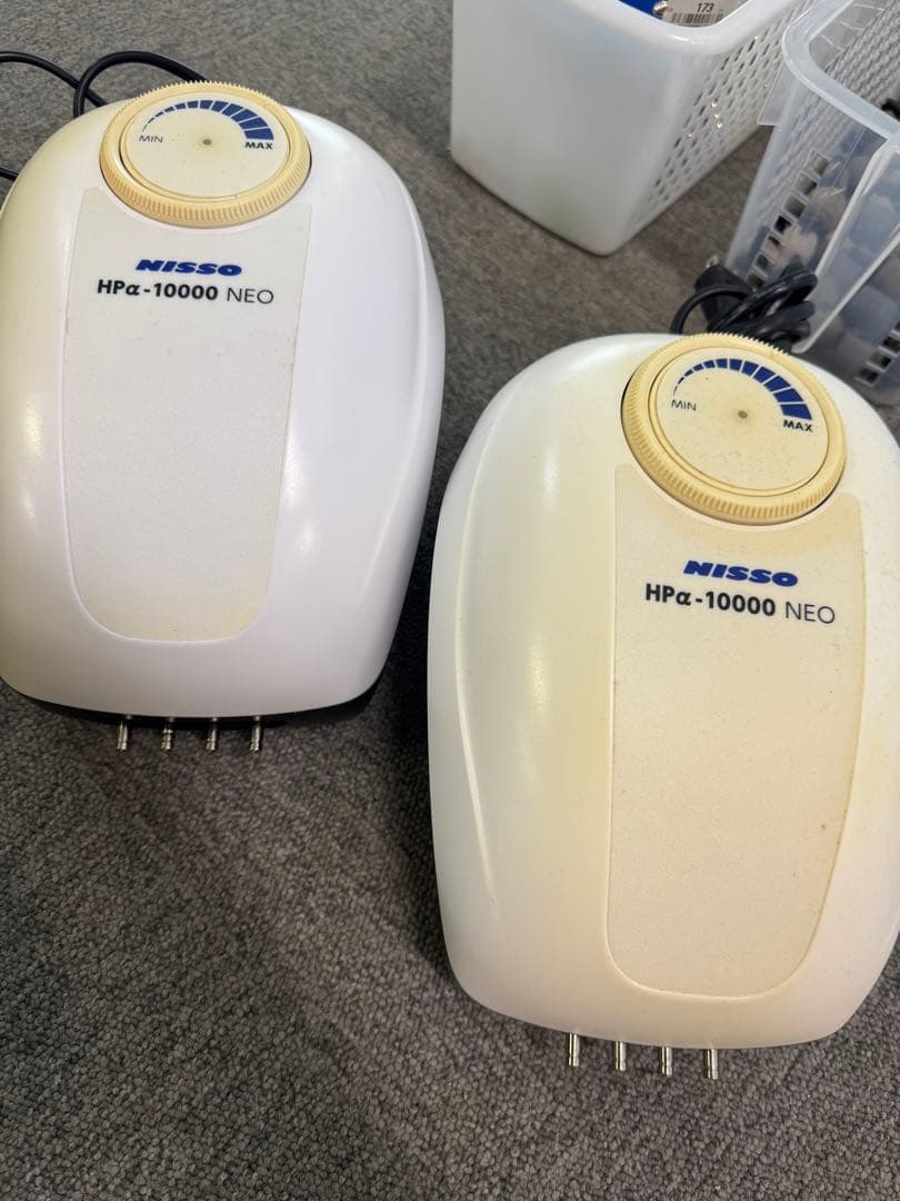 メダカ業務用】NISSO HPα-10000 NEO エアポンプ 2台セット