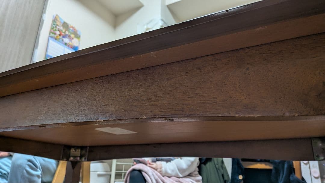 ニトリ 人気シリーズ オーク材 木製 ブラウンダイニングテーブル