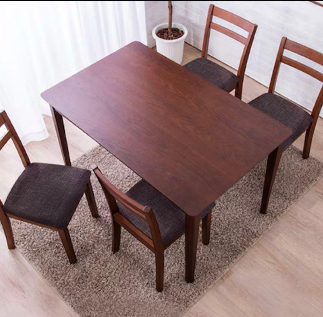 ニトリ 人気シリーズ オーク材 木製 ブラウンダイニングテーブル