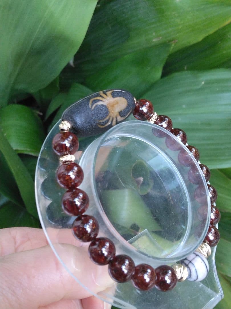 蜘蛛天珠➕福寿天珠ブレスレット⭐火供天珠❇護符霊符強力⭐龍神ζ生霊返し⭐呪詛返し