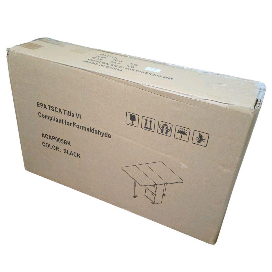 組立式 ダイニングテーブル 2〜4人用 拡張可能 折りたたみ テーブル 収納付き