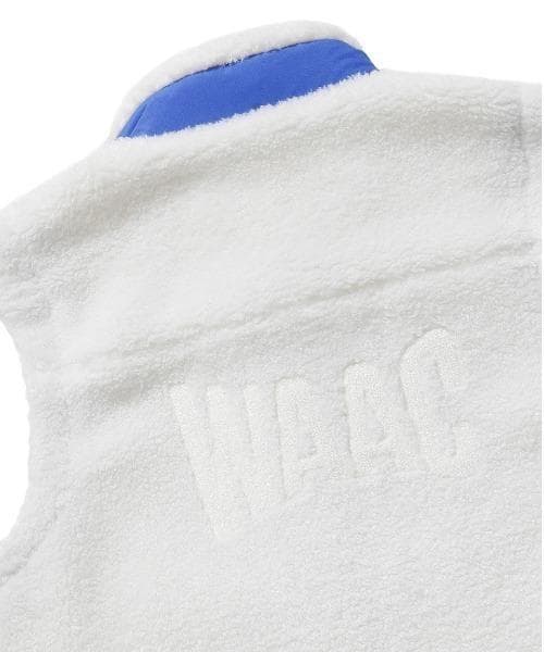 新品 WAAC ロゴ ボア フリース ベスト 072304258