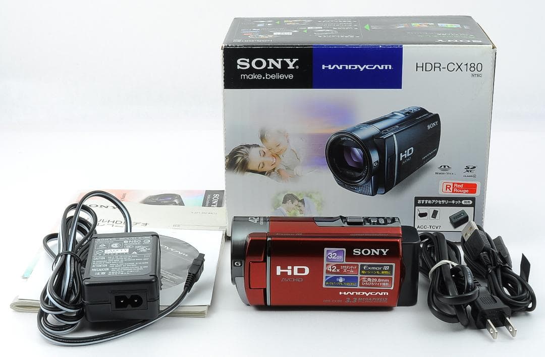 sony HDR-CX180 ビデオカメラ