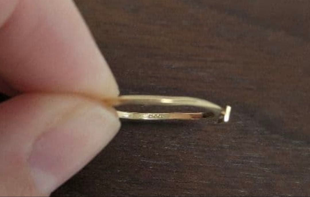 AHKAH アーカー K18 ヌーディーバゲット リング ダイヤモンド