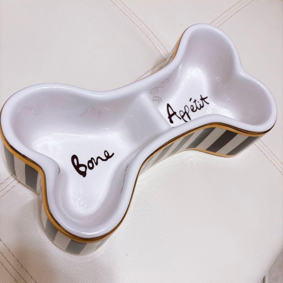 新品未使用】Henri Bendel 骨型犬用食器セット 紙袋付き