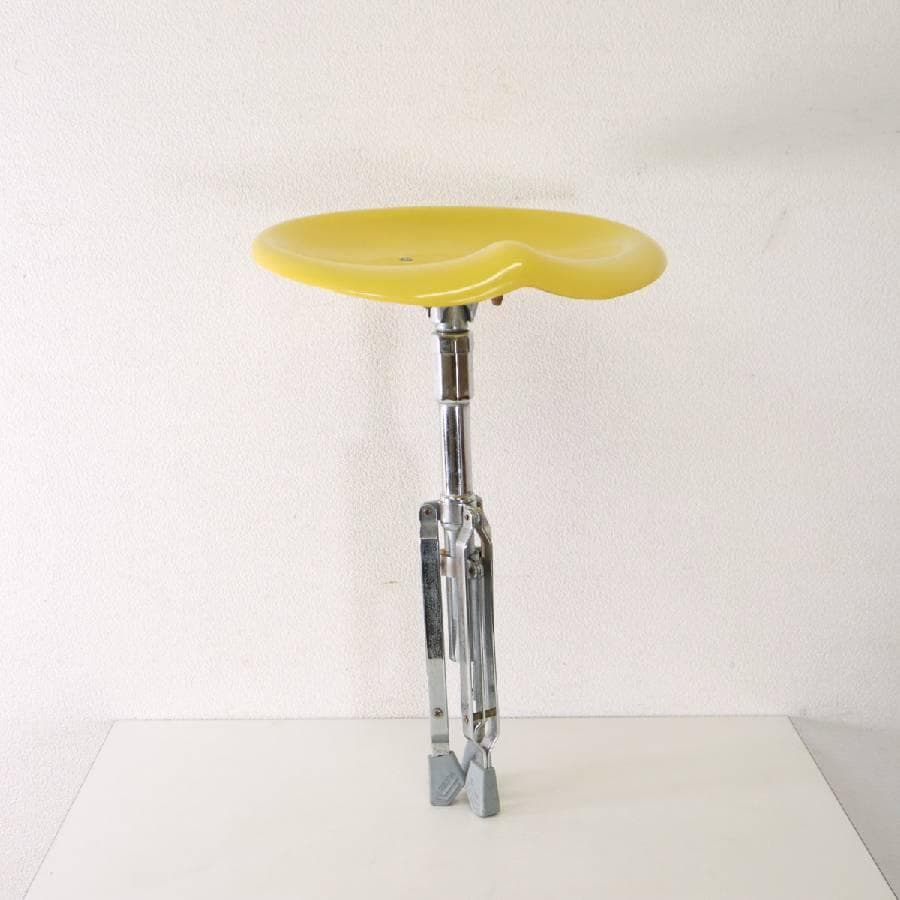 値下ダルトン X2 ビートスツール 廃番 イエロー 座面昇降回転インダストリアル