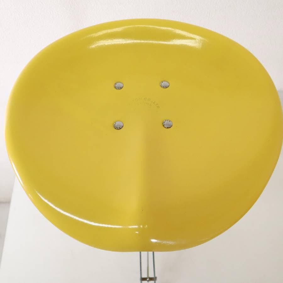 値下ダルトン X2 ビートスツール 廃番 イエロー 座面昇降回転インダストリアル