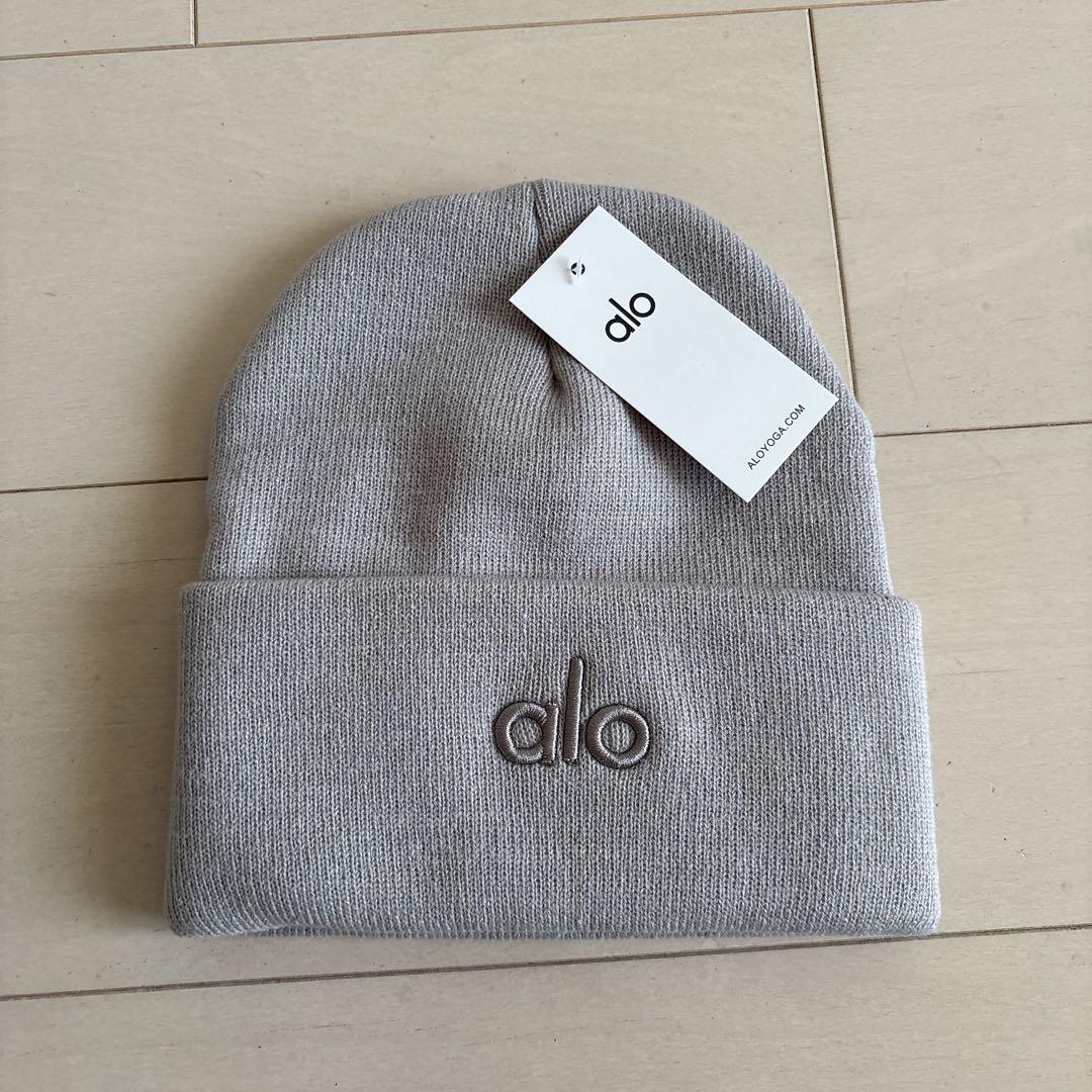 アロ ニット帽 グレー - メルカリ