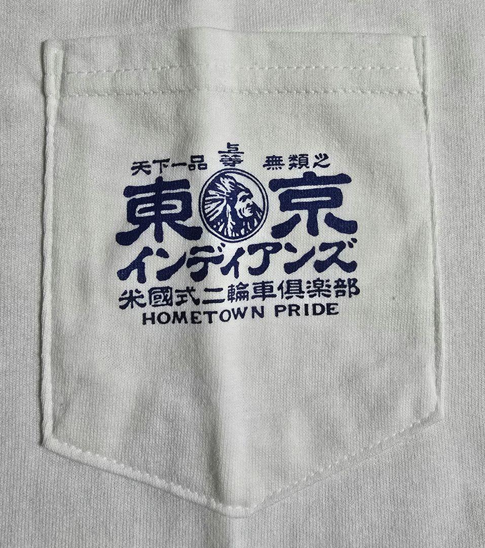 漢字ロゴ TimcInc 京都限定 東京インディアンズ Tシャツ XL ブルー