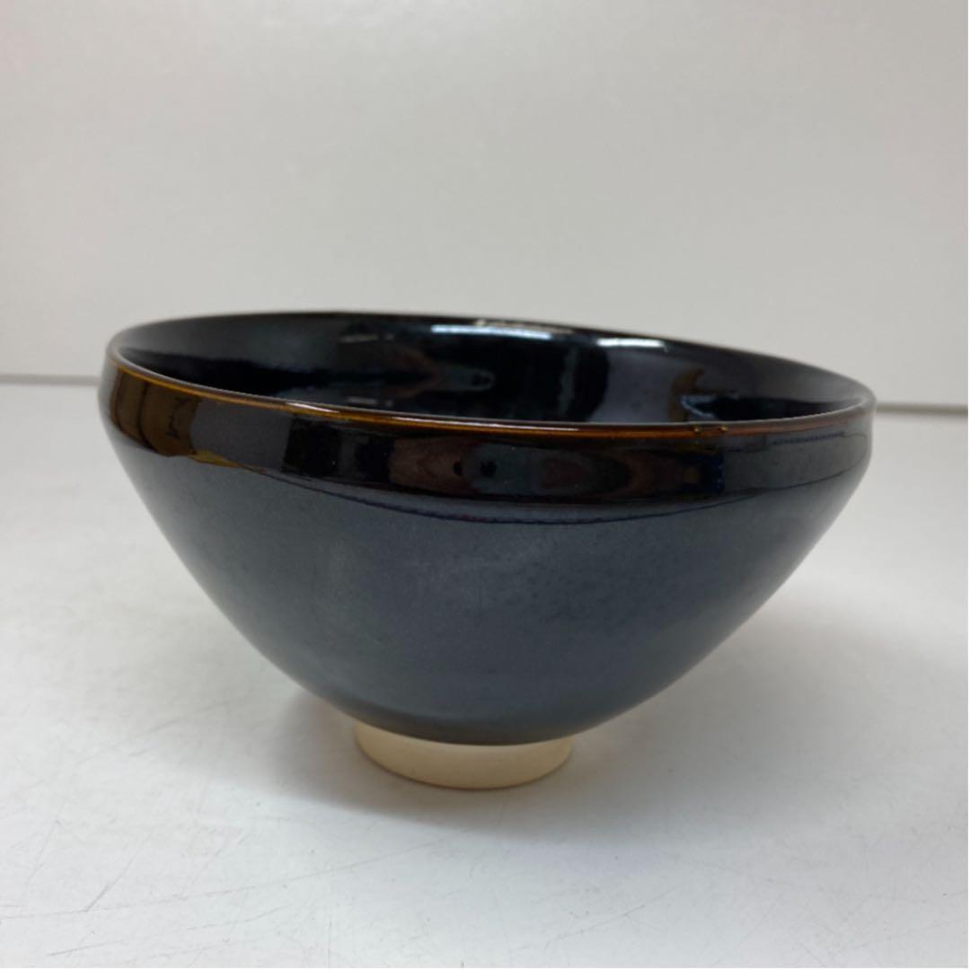 加藤仁作木葉天目茶碗共箱略歴付茶道具