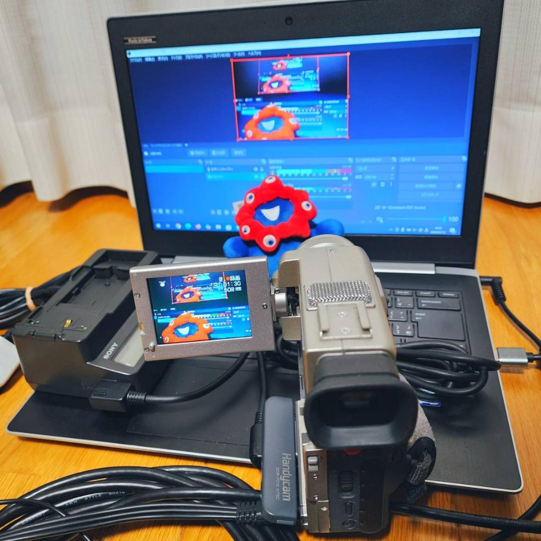 【動作確認済】高画質 SONY MiniDV ビデオカメラ DCR-PC10
