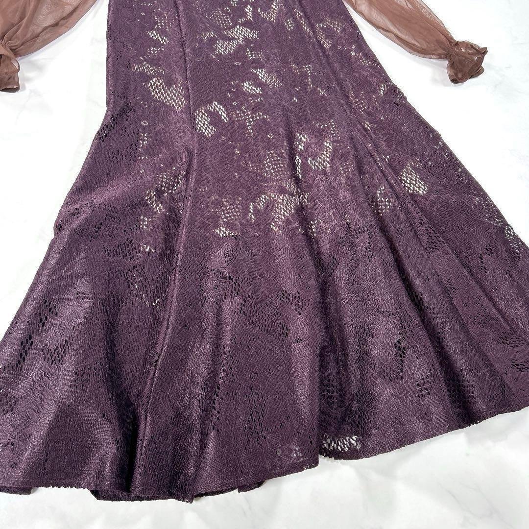 Dorry Doll　シフォンボレロセットメニーウエイドレス　ダークブラウン　M