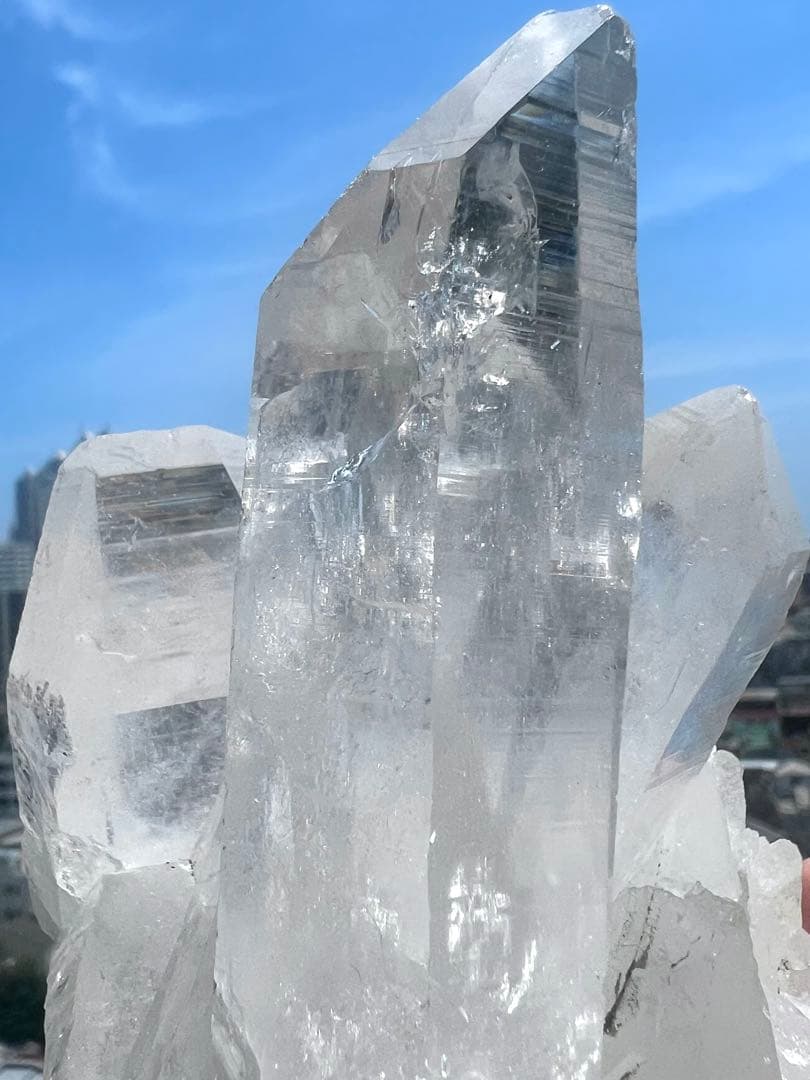 美✨1.3kg!希少✨AAAAA 宝石質 マニハール水晶 ✨大天使ミカエルの神殿