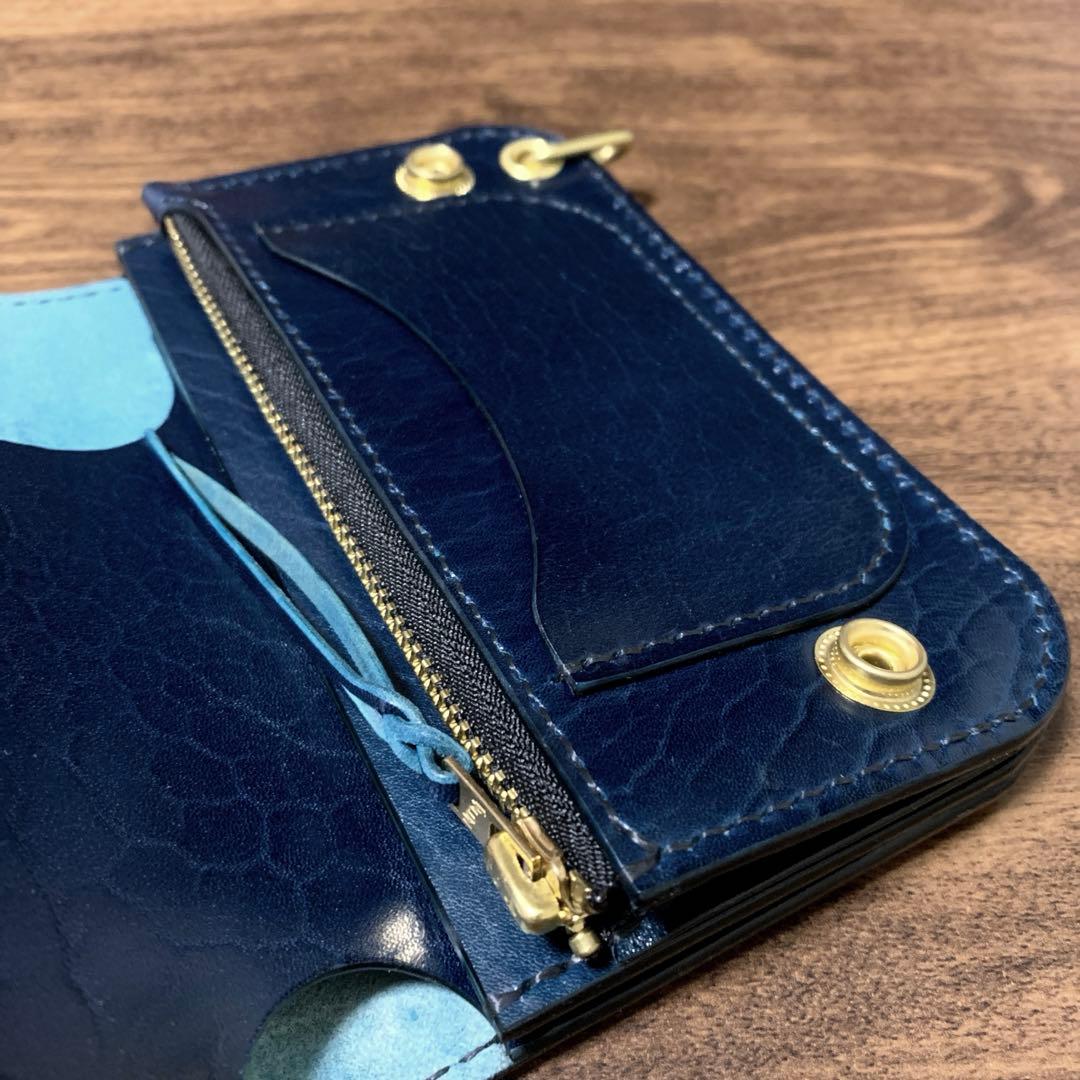 トラッカーウォレット　ミドル　新喜皮革　ホースバット　CA008