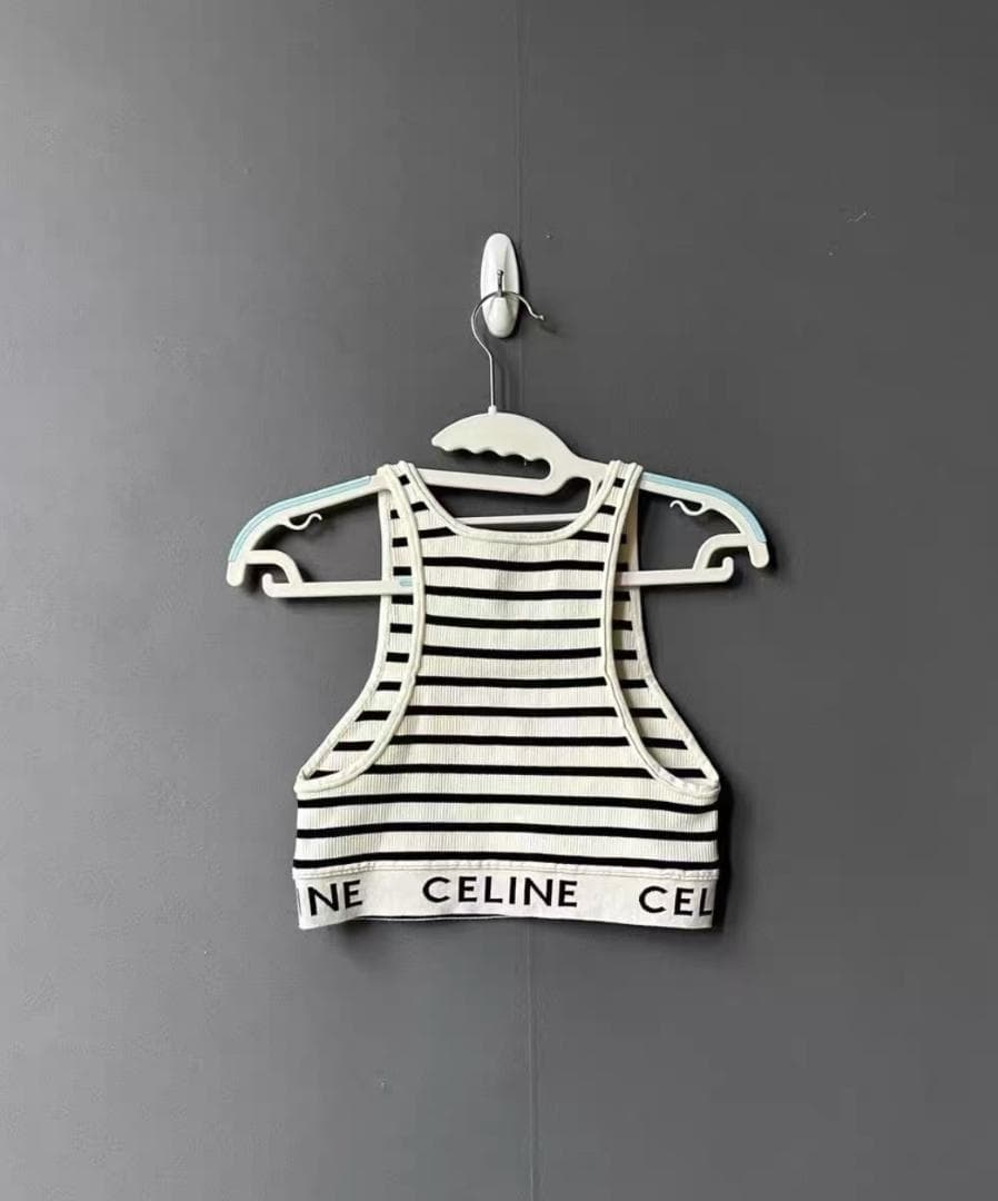 CELINE ストライプ タンクトップ CELINE ストライプ ボーダー タンク