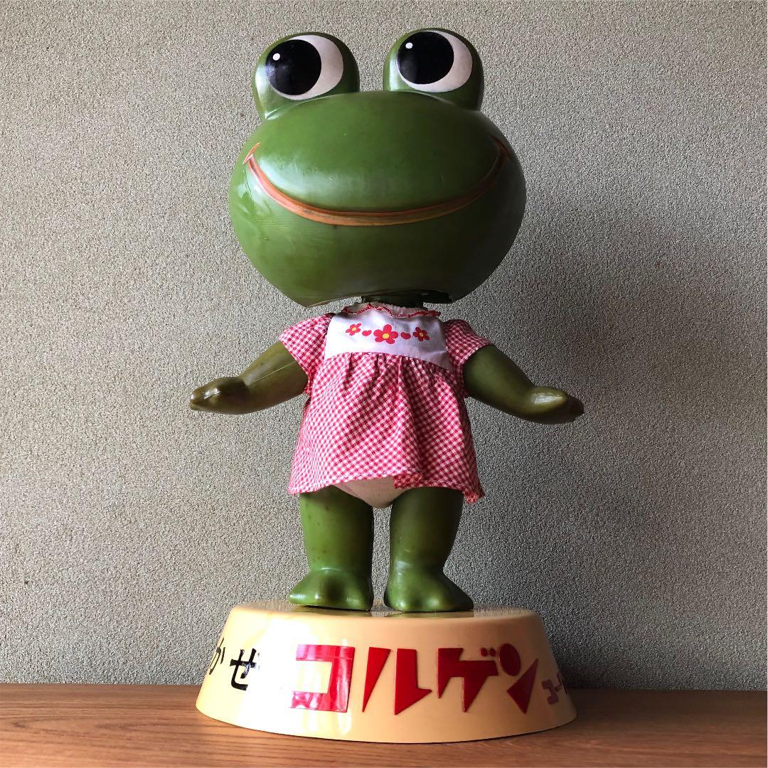 36cm 店頭用 コルゲンコーワ ケロちゃん 首振り人形 昭和40年代 興和
