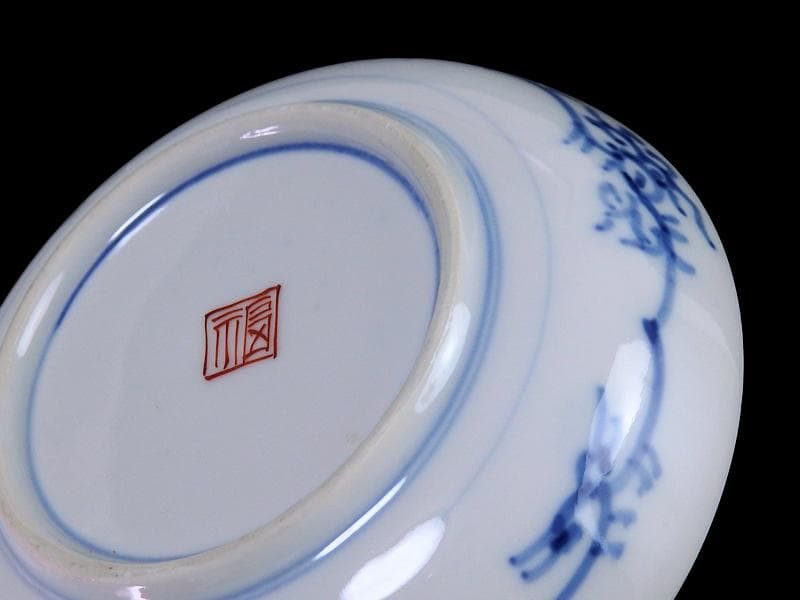 大聖寺伊万里 色絵 花鳥紋の図 4寸皿 4客 A541AS-CVu - メルカリ