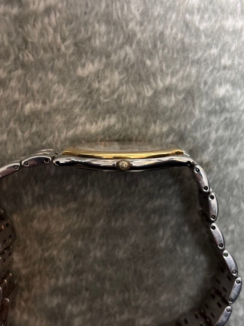 OMEGA オメガ デビル 腕時計 SS×YG クオーツ　18k 金　ゴールド