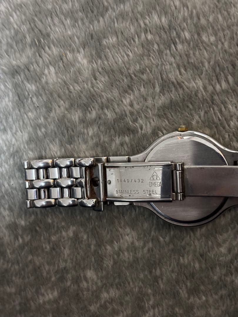 OMEGA オメガ デビル 腕時計 SS×YG クオーツ　18k 金　ゴールド