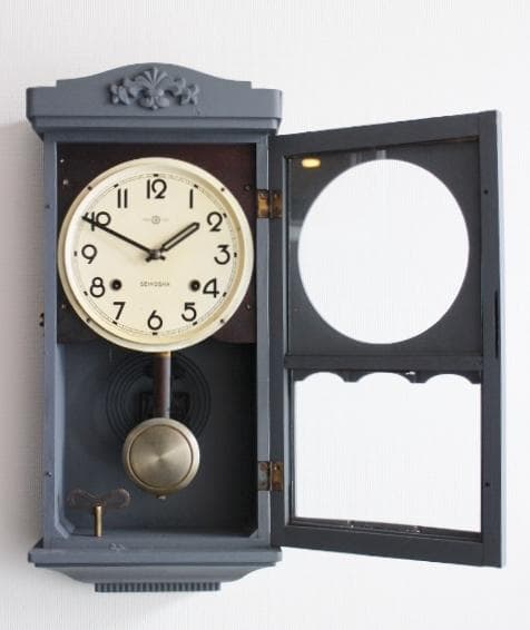 精工舎 SEIKO アンティーク 柱時計 壁掛け時計 振り子 正常動作品