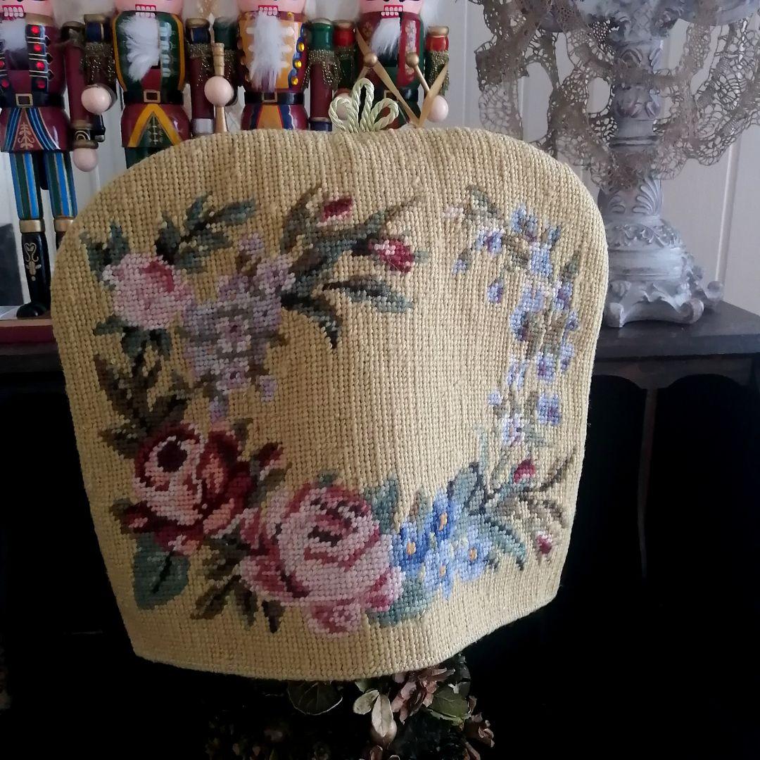 ニードルポイント プチポワン ティーコージー ティーコゼー